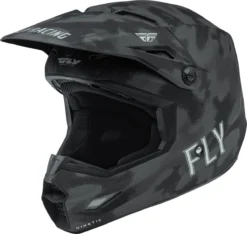 FLY Racing Kinetic S.E. Tactic Grijs Camo Crosshelm