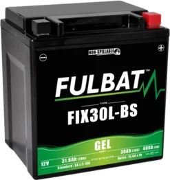 Fulbat FIX30L-BS Gel Motoraccu