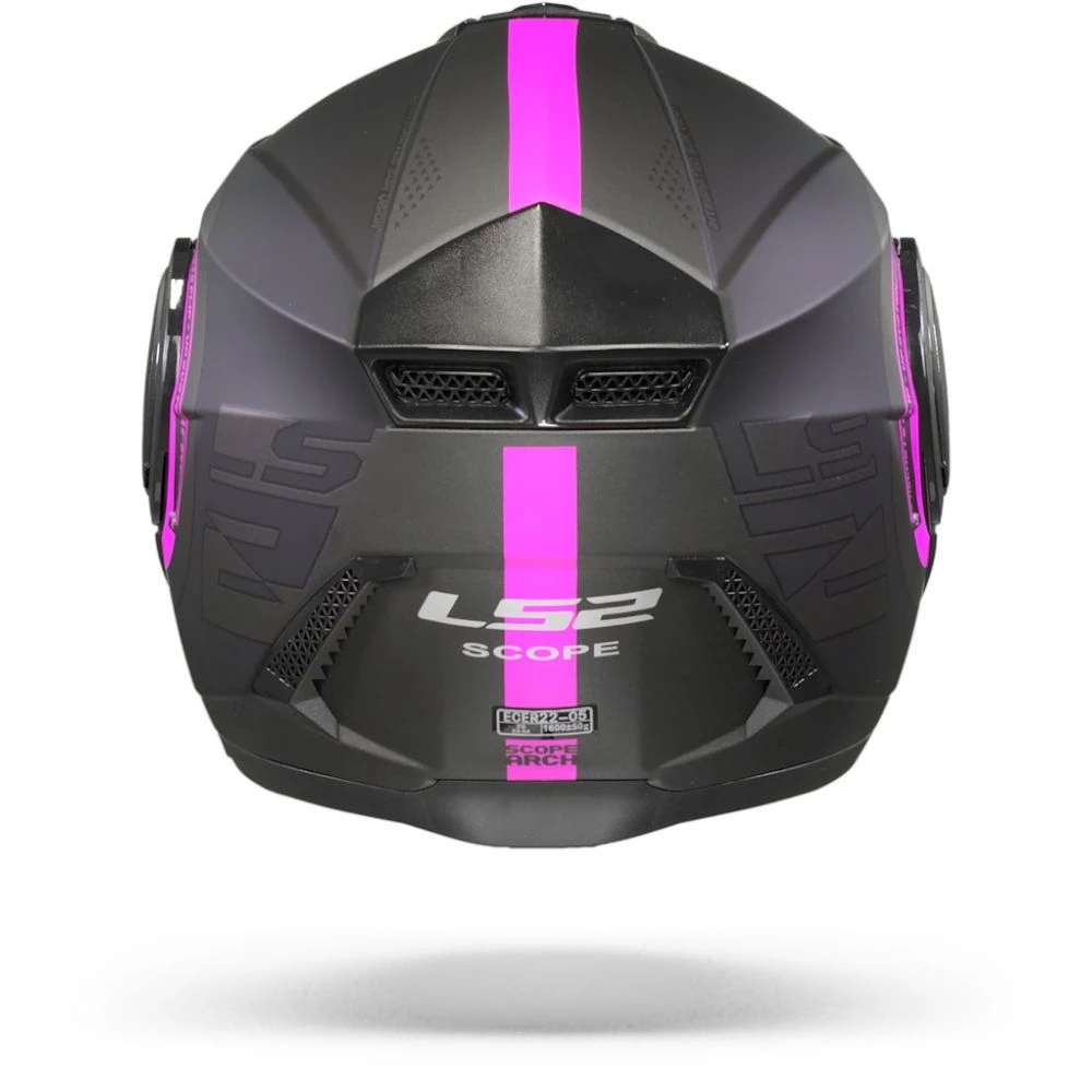 LS2 FF902 Scope Arch Mat Titanium Roze Systeemhelm 4 LS2 FF902 Scope Arch Mat Titanium Roze Systeemhelm - Afbeelding 4