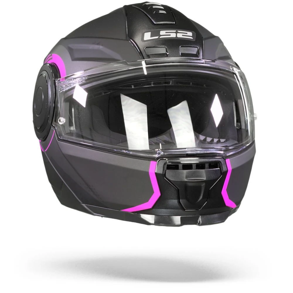 LS2 FF902 Scope Arch Mat Titanium Roze Systeemhelm 6 LS2 FF902 Scope Arch Mat Titanium Roze Systeemhelm - Afbeelding 6