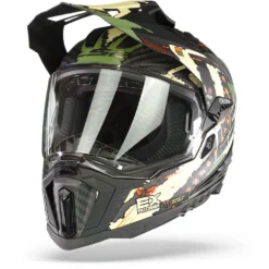 LS2 MX701 C Explorer Extend Mat Military Groen Adventure Helm