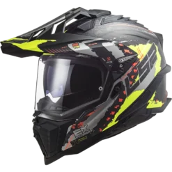 LS2 MX701 C Explorer Extend Mat H-V Geel Adventure Helm