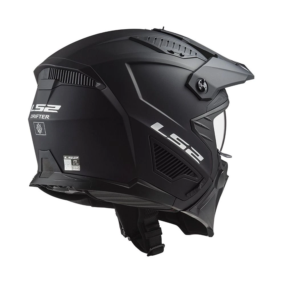 LS2 OF606 Drifter Solid Matt Black 06 Multi Helmet 5 LS2 OF606 Drifter Solid Matt Black 06 Multi Helmet - Afbeelding 5