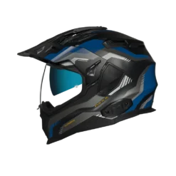 Nexx X.Wed2 Columbus Blauw Zwart Matt Adventure Helm