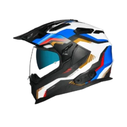Nexx X.Wed2 Columbus Blauw Goud Adventure Helm