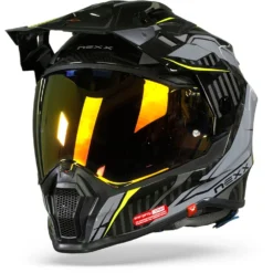 Nexx X.WRL Atika Grijs Neon Adventure Helm -Motorfiets Uitrusting Winkel nexx x.wrl atika grey neon frontpage