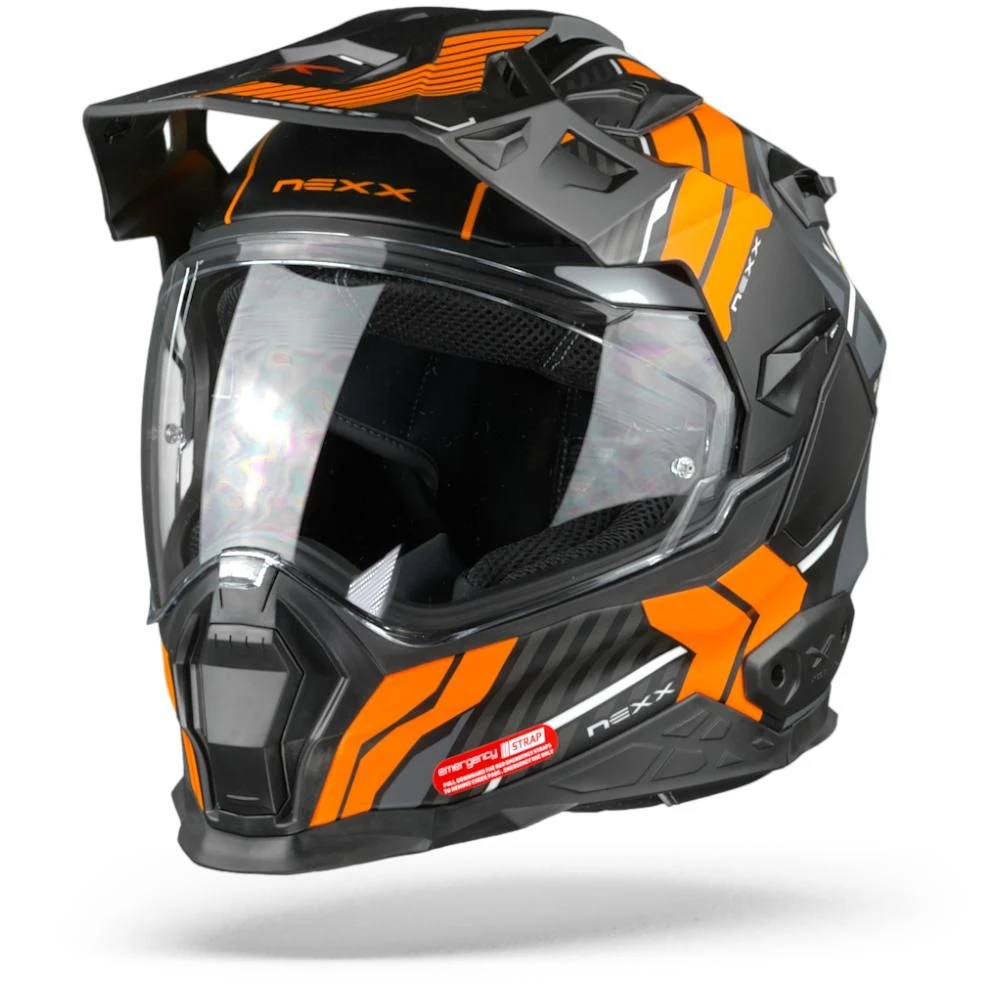 Nexx X.WED2 Wild Country Zwart Oranje Mat Adventure Helm 6 Nexx X.WED2 Wild Country Zwart Oranje Mat Adventure Helm - Afbeelding 6