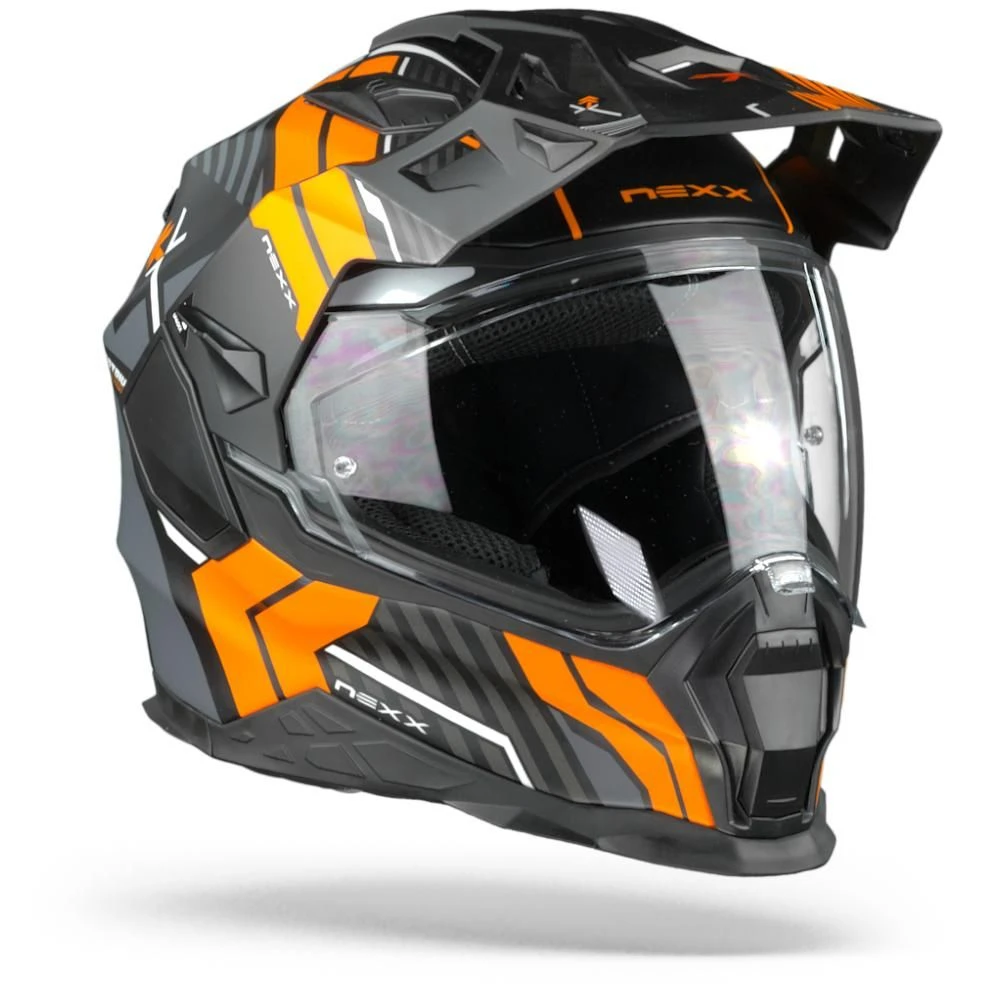 Nexx X.WED2 Wild Country Zwart Oranje Mat Adventure Helm 2 Nexx X.WED2 Wild Country Zwart Oranje Mat Adventure Helm - Afbeelding 2