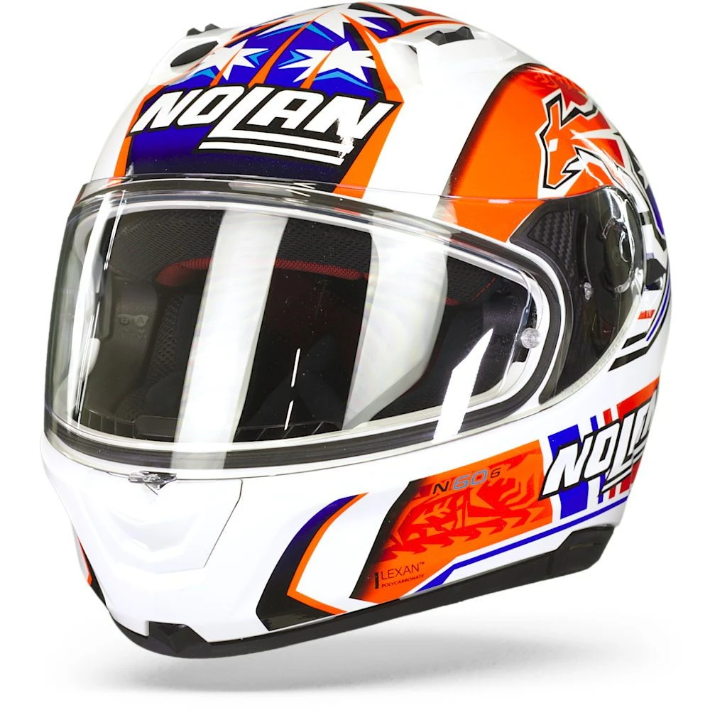 Nolan N60-6 Gemini Replica 50 C. Stoner Metal Wit Integraalhelm 5 Nolan N60-6 Gemini Replica 50 C. Stoner Metal Wit Integraalhelm - Afbeelding 5