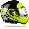 Nolan N100-5 Plus Distinctive 28 Glans Zwart Geel Wit Systeemhelm