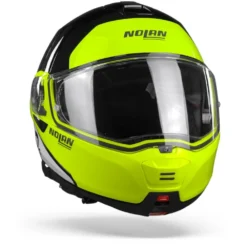 Nolan N100-5 Plus Distinctive 28 Glans Zwart Geel Wit Systeemhelm -Motorfiets Uitrusting Winkel nolan n100 5plus distinctive28 glossyblackyellow.35