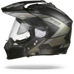 Nolan N70-2 X Grandes Alpes 21 Flat Zwart Grijs Multihelm -Motorfiets Uitrusting Winkel nolan n70 2 x grandes alpes 21.10 1