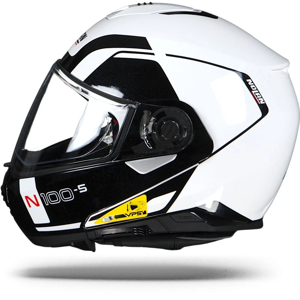 Nolan N100-5 Consistency Metal Wit N-Com 019 Systeemhelm 2 Nolan N100-5 Consistency Metal Wit N-Com 019 Systeemhelm - Afbeelding 2