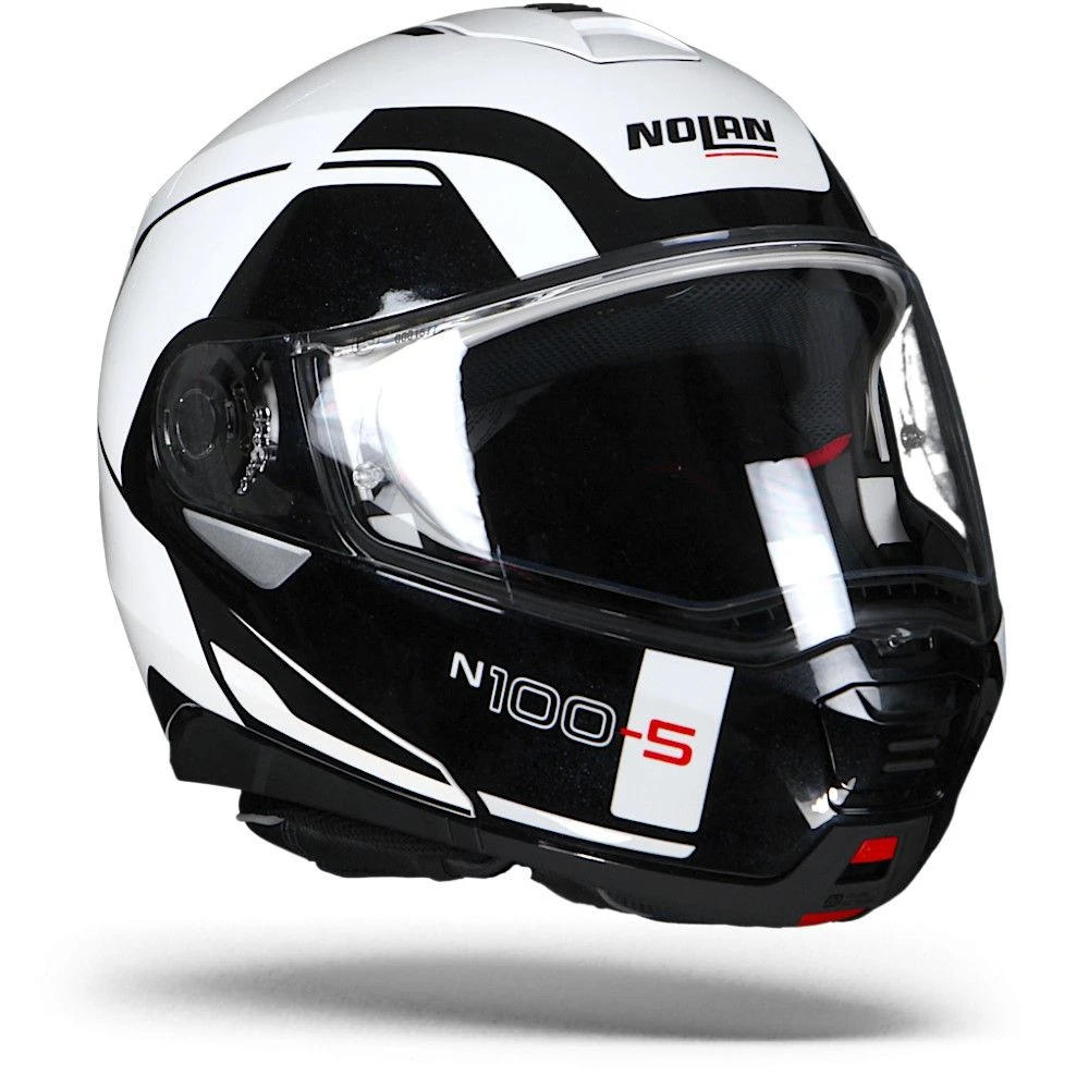 Nolan N100-5 Consistency Metal Wit N-Com 019 Systeemhelm 4 Nolan N100-5 Consistency Metal Wit N-Com 019 Systeemhelm - Afbeelding 4