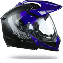Nolan N70-2 X Decurio 32 Flat Zwart Blauw Zilver Antraciet Multihelm -Motorfiets Uitrusting Winkel nolann70 2x decurio32 flatblackbluesilver.29 1