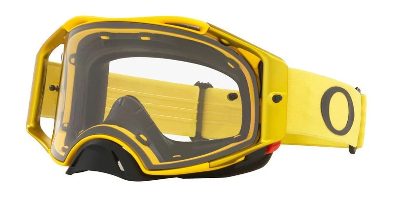 Oakley Airbrake MX Moto Yellow Clear Goggles 1 Oakley Airbrake MX Moto Yellow Clear Goggles