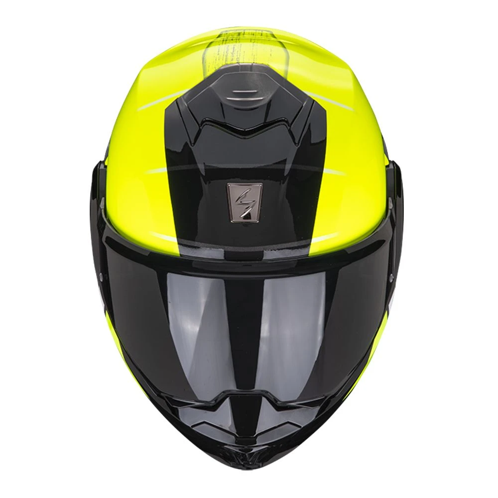 Scorpion Exo-Tech Evo Primus Neon Geel-Zwart Systeemhelm 2 Scorpion Exo-Tech Evo Primus Neon Geel-Zwart Systeemhelm - Afbeelding 2