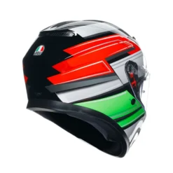 Agv K3 E2206 Mplk Wing Zwart Italy 007 Integraalhelm -Motorfiets Uitrusting Winkel product foto 3 4 2