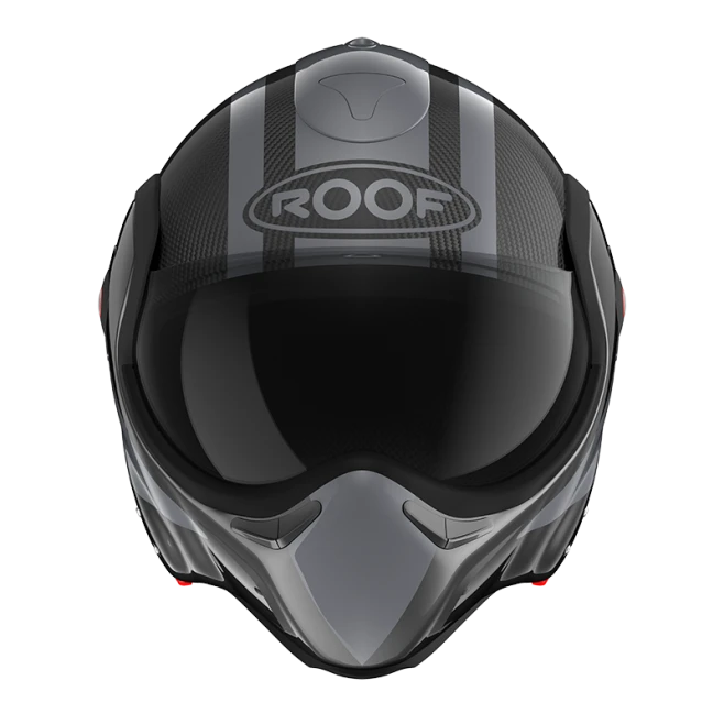 ROOF BoXXer Carbon Dart Donker Zilver Systeemhelm 4 ROOF BoXXer Carbon Dart Donker Zilver Systeemhelm - Afbeelding 4