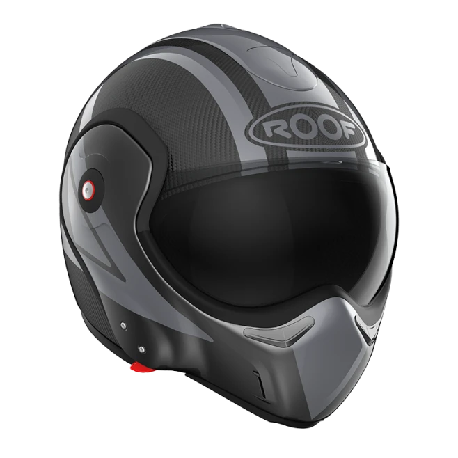 ROOF BoXXer Carbon Dart Donker Zilver Systeemhelm 1 ROOF BoXXer Carbon Dart Donker Zilver Systeemhelm