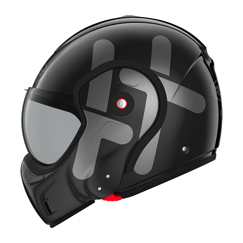 ROOF BoXXer Twin Zwart Metaal Systeemhelm 3 ROOF BoXXer Twin Zwart Metaal Systeemhelm - Afbeelding 3