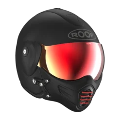 ROOF Roadster Iron Mat Zwart Rood Jethelm -Motorfiets Uitrusting Winkel roof roadster iron mat black red 2