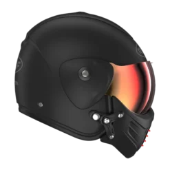 ROOF Roadster Iron Mat Zwart Rood Jethelm -Motorfiets Uitrusting Winkel roof roadster iron mat black red 3