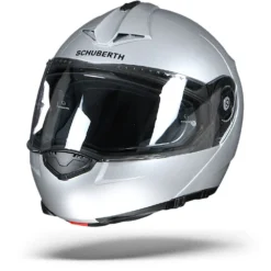 Schuberth C3 Pro Glans Zilver Systeemhelm -Motorfiets Uitrusting Winkel schuberthc3proglossysilver.04