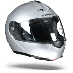 Schuberth C3 Pro Glans Zilver Systeemhelm -Motorfiets Uitrusting Winkel schuberthc3proglossysilver.33