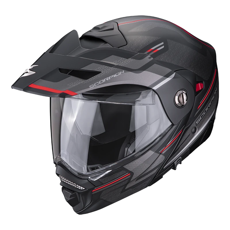 Scorpion ADX-2 Carrera Mat Zwart-Rood Adventure Helm 2 Scorpion ADX-2 Carrera Mat Zwart-Rood Adventure Helm - Afbeelding 2