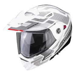 Scorpion ADX-2 Carrera Pearl Wit-Zilver Adventure Helm