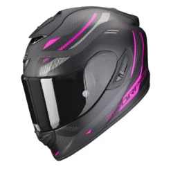 Scorpion Exo-1400 Evo Carbon Air Kydra Mat Zwart Roze Integraalhelm