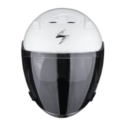 Scorpion EXO-230 Solid Wit Jethelm -Motorfiets Uitrusting Winkel scorpion exo 230 solid white 1