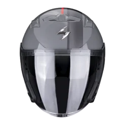 Scorpion EXO-230 Sr Cement Grijs-Rood Jethelm 5 Scorpion EXO-230 Sr Cement Grijs-Rood Jethelm -Motorfiets Uitrusting Winkel scorpion exo 230 sr cement grey red 2