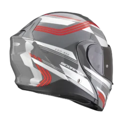 Scorpion Exo-930 Multi Cement Grijs-Rood Systeemhelm -Motorfiets Uitrusting Winkel scorpion exo 930 multi cement grey red 2