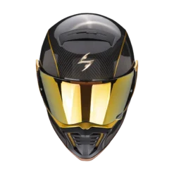 Scorpion EXO-HX1 Carbon Se Zwart-Goud Integraalhelm -Motorfiets Uitrusting Winkel scorpion exo hx1 carbon se black gold 1