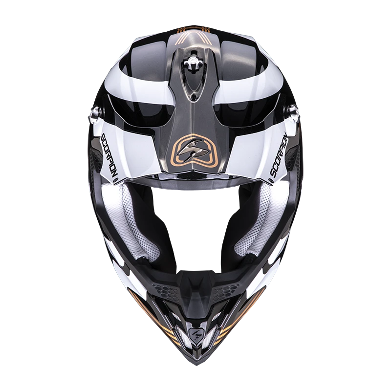 Scorpion VX-16 Evo Air Tub Metal Zwart-Goud Crosshelm 1 Scorpion VX-16 Evo Air Tub Metal Zwart-Goud Crosshelm