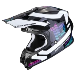 Scorpion VX-16 Evo Air Tub Metal Zwart-Wit Crosshelm