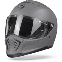 Scorpion EXO-HX1 Solid Mat Cement Grijs Integraalhelm 12 Scorpion EXO-HX1 Solid Mat Cement Grijs Integraalhelm -Motorfiets Uitrusting Winkel scorpionexo hx1solidmattcementgrey frontpage