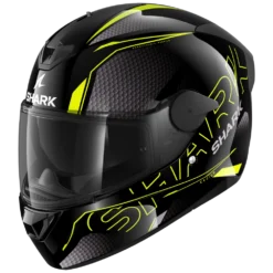 Shark D-Skwal 2 Cadium Zwart Geel Zwart KYK Integraalhelm -Motorfiets Uitrusting Winkel shark d skwal 2 cadium black yellow black kyk