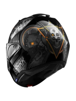 Shark Evo ES K-Rozen Zwart Antraciet Oranje KAO Systeemhelm