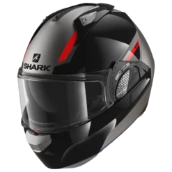 Shark Evo GT Sean Mat Antraciet Zwart Rood AKR Systeemhelm