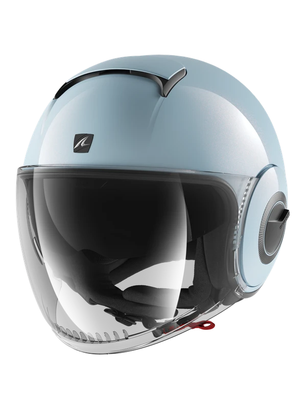 Shark Shark Nano Blank Pearl Blauw B07 Jethelm 2 Shark Shark Nano Blank Pearl Blauw B07 Jethelm - Afbeelding 2