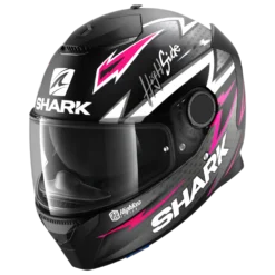 Shark Spartan 1.2 Adrian Parassol Mat Zwart Antraciet Paars KAV Integraalhelm -Motorfiets Uitrusting Winkel shark spartan 1 2 adrian parassol mat black anthracite purple kav 1