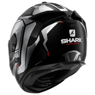 Shark Spartan GT Replikan Mat Bcl. Micr. Zwart Chrom Zilver KUS Integraalhelm 2 Shark Spartan GT Replikan Mat Bcl. Micr. Zwart Chrom Zilver KUS Integraalhelm - Afbeelding 2