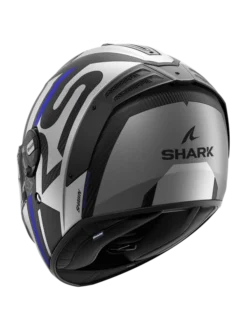 Shark Spartan RS Carbon Shawn Mat Carbon Blauw Zilver DBS Integraalhelm