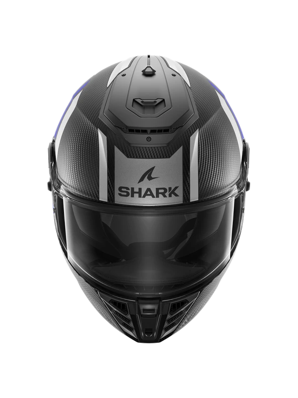 Shark Spartan RS Carbon Shawn Mat Carbon Blauw Zilver DBS Integraalhelm 3 Shark Spartan RS Carbon Shawn Mat Carbon Blauw Zilver DBS Integraalhelm - Afbeelding 3