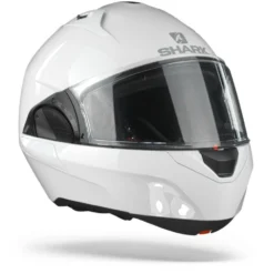 Shark Evo ES WHU Blank Wit Azuur Systeemhelm -Motorfiets Uitrusting Winkel shark evo es white azur whu.33 1