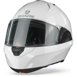 Shark Evo ES WHU Blank Wit Azuur Systeemhelm