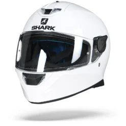 Shark Skwal 2 Blank WHU Wit Integraalhelm -Motorfiets Uitrusting Winkel shark skwal 2 black white whu white led.04 1